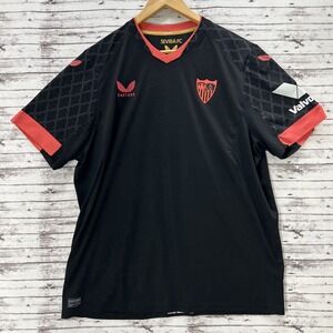 Sevilla FC Castore Third Jersey Shirt Men's Size 2XL 22/23 Black Authentic Spain